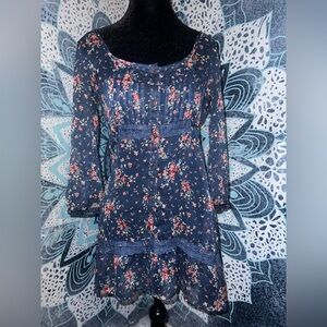 Daytrip Pink Blouse with Bishop Sleeves and Scoop Neck